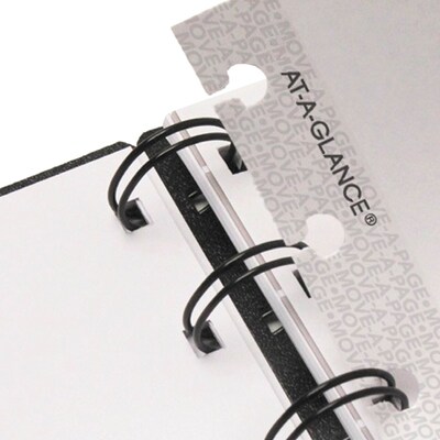 2026 AT-A-GLANCE Move-a-Page 8.75" x 11" Weekly & Monthly Appointment Book, Poly Cover, Black (70-950E-05-26)
