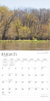 2025 BrownTrout Iowa Wild & Scenic 12" x 12" Monthly  Wall Calendar (9781975474973)
