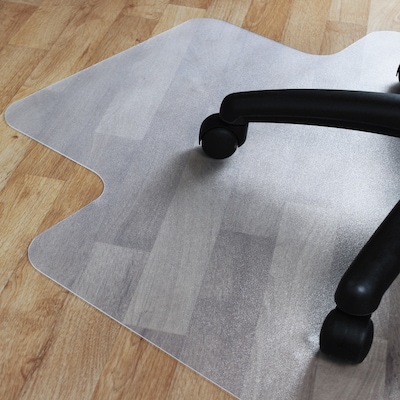Floortex Cleartex Advantagemat Hard Floor Chair Mat with Lip, 45 x 53, Clear (12341520LV)