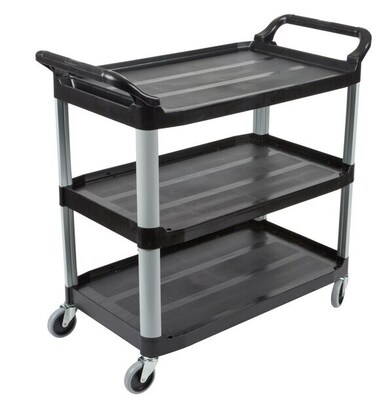 Rubbermaid Commercial X-tra Utility Cart; Black (FG409100BLA)