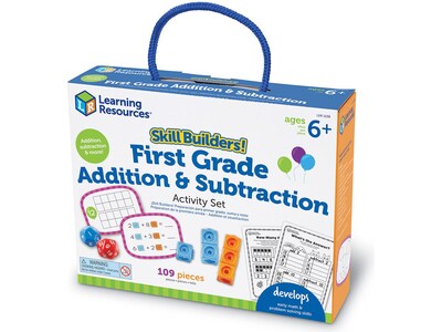 Learning Resources Skill Builders! First-Grade Addition & Subtraction Activity Set (LER1238)