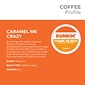Dunkin' Caramel Me Crazy Coffee, Keurig K-Cup Pod, Medium Roast, 88/Carton (5000364900CT)