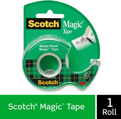 Scotch® Magic™ Invisible Tape with Dispenser, 3/4" x 8.33 yds. (105)