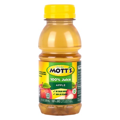 Mott's 100% Original Apple Juice, 8 oz., 24/Pack (220-02660)
