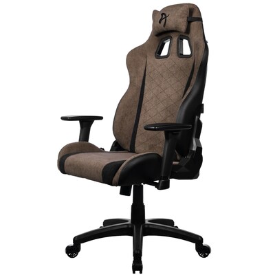Arozzi Avanti Soft Fabric Ergonomic Racing Gaming Chair, Brown (AVANTI-SFB-BWN)