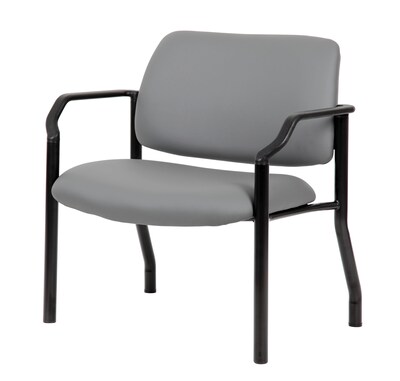 Boss Vinyl Bariatric Guest Chair, Gray (B9591AM-GY-500)