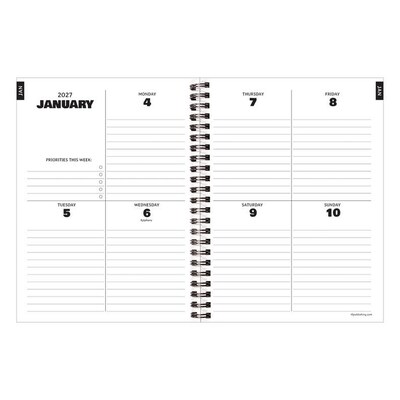 2027 TF Publishing Nascar 6.5" x 8"  Weekly & Monthly Standard Planner, Paperboard Cover, Multicolored (27-9228)
