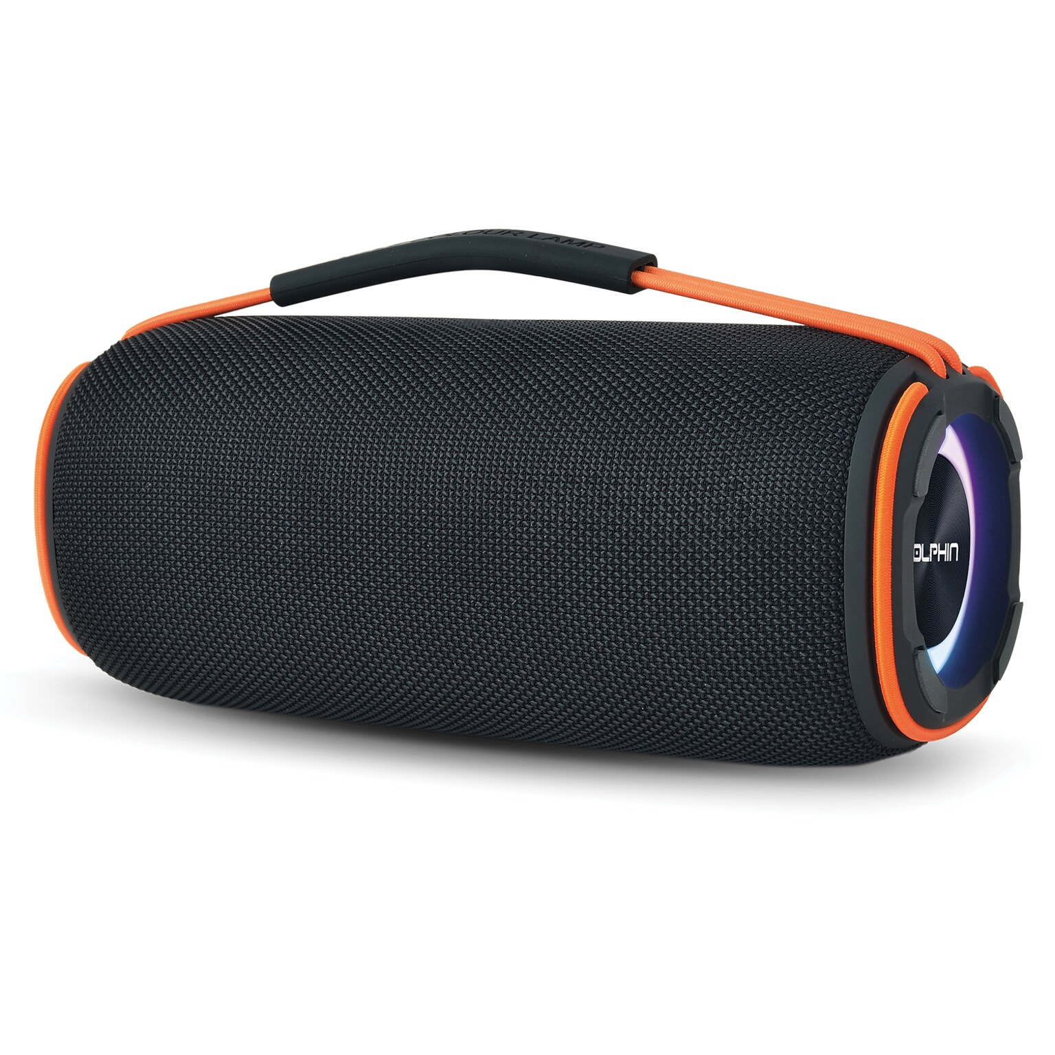 Dolphin Audio Diver Sport Wireless Bluetooth Portable Speaker with Lights, Waterproof, Black (DR-60)