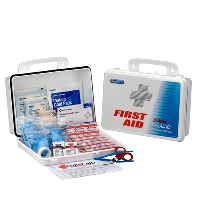 PhysiciansCare 135 pc. First Aid Kit, 25 People, White (60002)