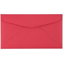 JAM Paper #6 3/4 Business Envelope, 3 5/8 x 6 1/2, Red, 100/Pack (1538694D)