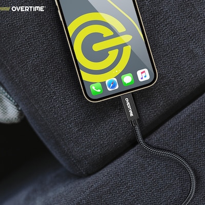 Overtime C92 6 ft USB-C to USB-C 240W Charging Cable, Black (OCC92BK)
