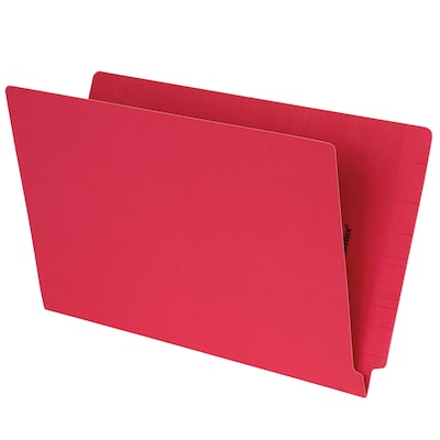 Pendaflex End Tab File Folder, Straight Cut, Legal Size, Red, 100/Box (1007079)