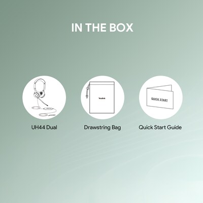 Yealink UH44 USB Wired Noise Cancelling USB-C/A Stereo Computer Headset for Business Office, Teams Certified