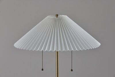 Adesso Ophelia 60" Antique Brass Floor Lamp with Empire Shade (9403-21)