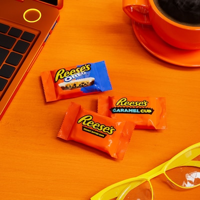 Reese's Snack Size Assorted Flavored Peanut Butter Cups Candy Party Pack, 23.1 oz. (34000464630)