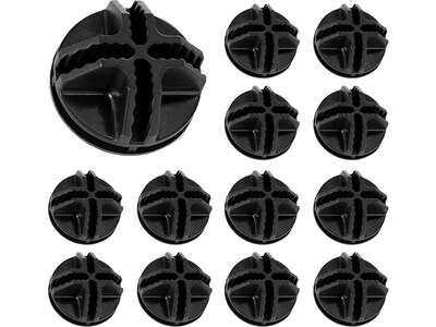 Mount-It! 1.4Dia. Storage Cube Connector, Black, 24/Pack (WI-4010)