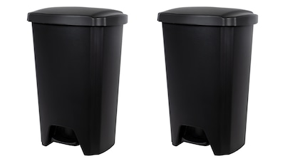 Honey-Can-Do 2 Pack Mesh Metal Trash Cans