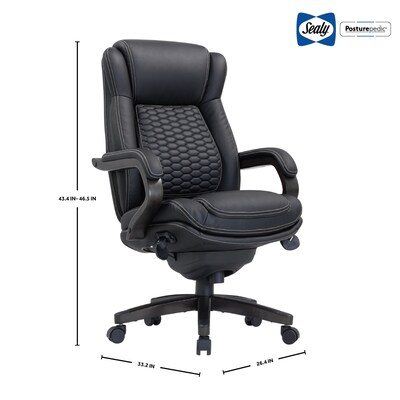 Sealy Ransford Executive Big & Tall Chair, Black (67989)