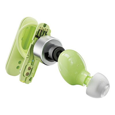 Skullcandy Smokin' Buds True Wireless Earbuds with Microphone & Charging Case, Bluetooth, Matcha (S2TAW-R954)