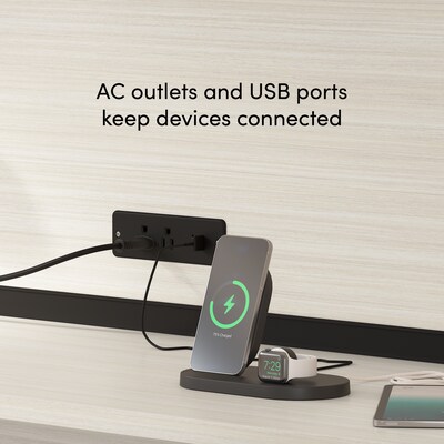 Bestar Logan 66"W U or L Shaped Desk with Drawers and Hutch, White Chocolate (46410-31)