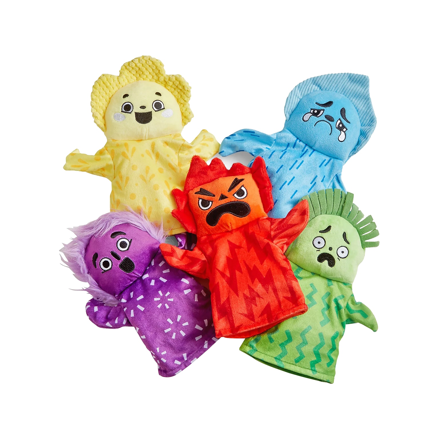 hand2mind Feelings Family Hand Puppets, 5/Set (95417)