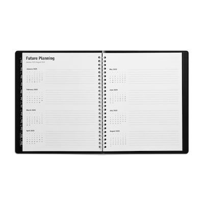 2024 Quill Brand® 7 x 9 14-Month Monthly Planner, Black (5215924QCC)