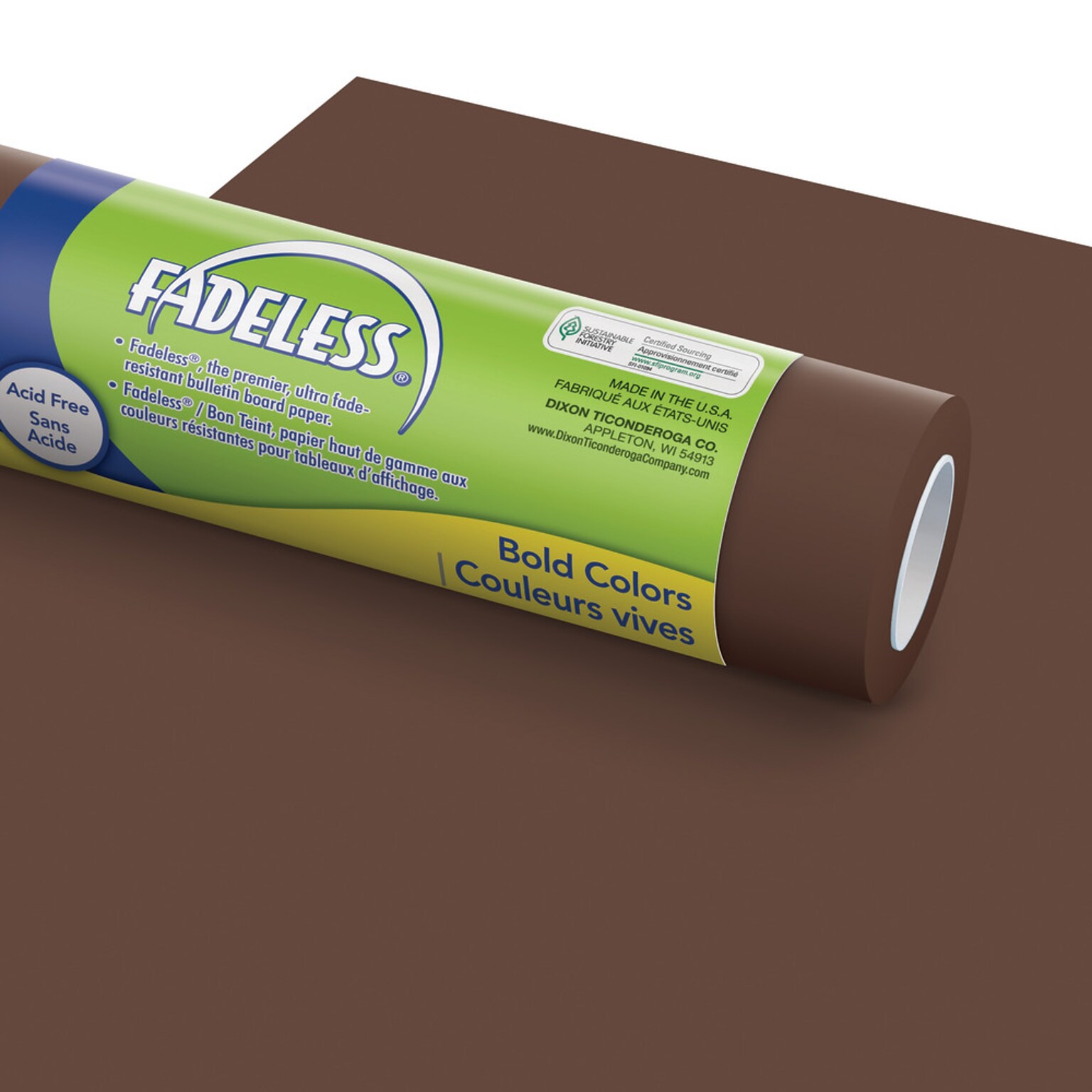 Fadeless Bulletin Board Paper Roll, 24 x 60, Brown (PAC0057027)