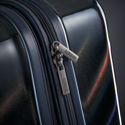 American Tourister Moonlight ABS/Polycarbonate Hardside Luggage, Iridescent Black (92504-8436)