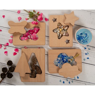 Learn Well Little Looking Shapes Nature, Assorted Colors, 8/Set (YUSL1007)