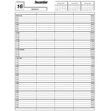 2025 Medical Arts Press® 8 1/2 x 11 4 Column Daily Appointment Log, Black (3111525)