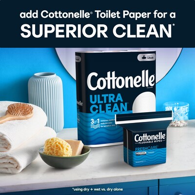 Cottonelle Flushable Wet Wipes, 252 Wipes/Refill (43541)