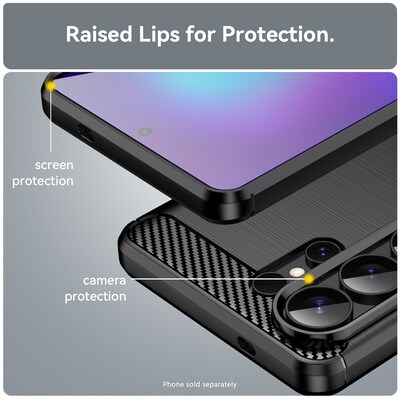 SaharaCase Venture Series Phone Case for Samsung Galaxy S26 Ultra, Shock Absorbing, Black (CP01142)