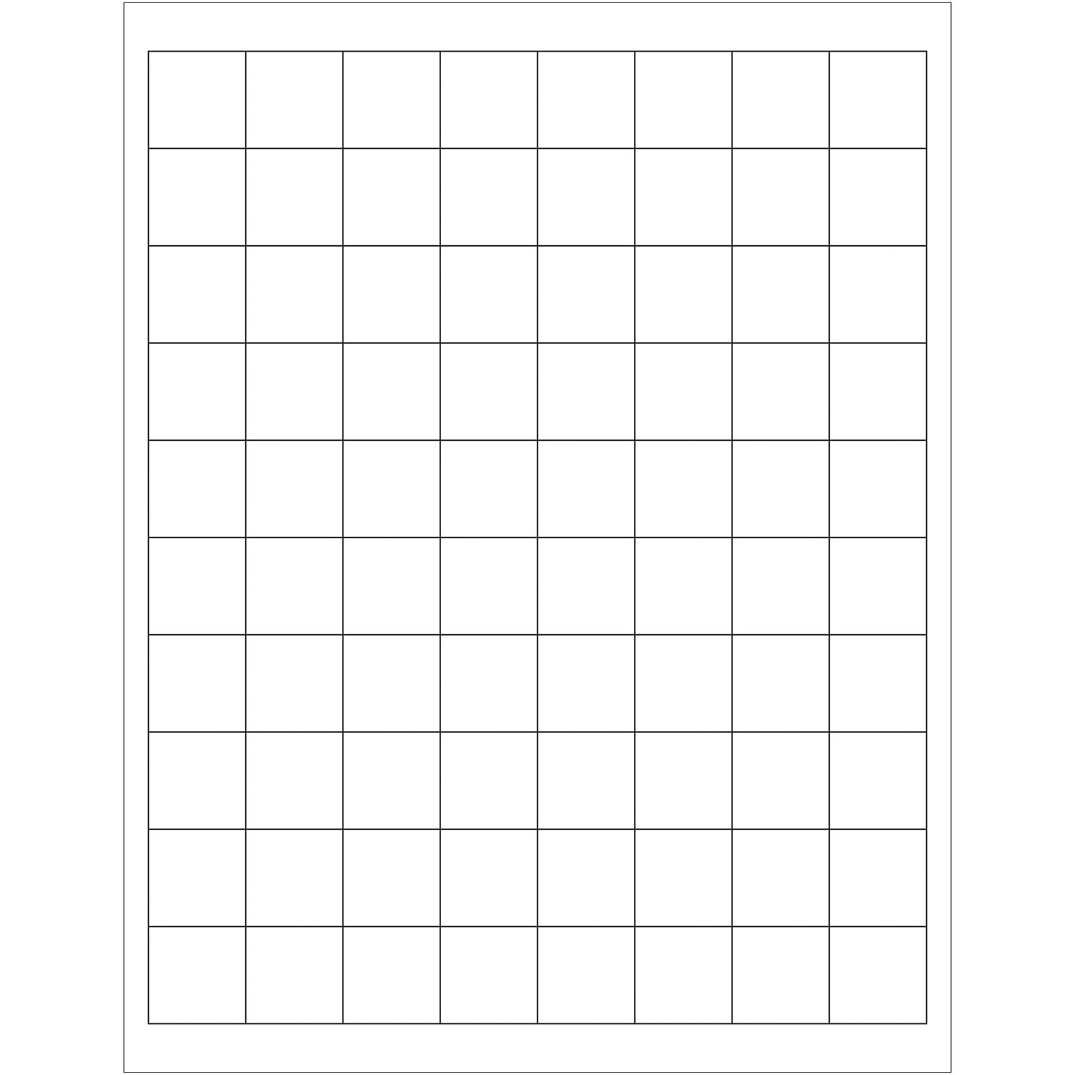 Tape Logic Laser/Inkjet Address Labels, 1 x 1, White, 8000/Carton (LL104)