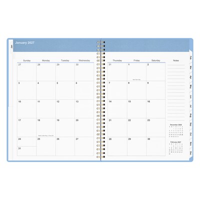 2027 Staples 8" x 11" Weekly & Monthly Planner, Eternal Blue (ST63609-27)