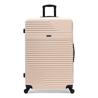 InUSA Resilience 33.6" Hardside Suitcase, 4-Wheeled Spinner, TSA Checkpoint Friendly, Sand (IURES00XL-SAN)