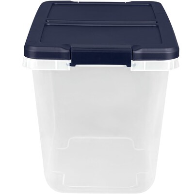 Hefty Max Pro 48 Quart Storage Tote Gray, 6/Pack (7169HFTCOM52252)