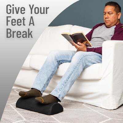 Mind Reader Ergonomic Foot Rest, Black (FTFOAM-BLK)