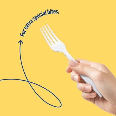 Perk™ Polystyrene Fork, Medium-Weight, White, 300/Pack (PK56401)