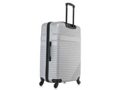 InUSA Resilience 28" Hardside Suitcase, 4-Wheeled Spinner, TSA Checkpoint Friendly, Silver (IURES00L-SIL)