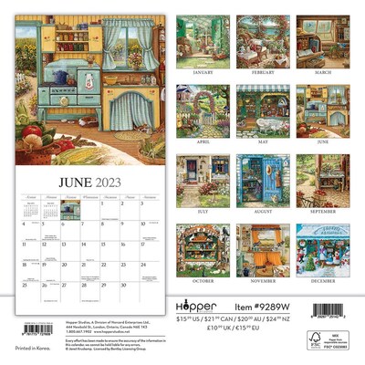 2023 Hopper Studios Home Sweet Home 12 x 24 Monthly Wall Calendar, (9781773727608)