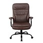 Boss LeatherPlus Faux Leather Executive Big & Tall Chair, 400 lb. Capacity, Bomber Brown (B991-BB)