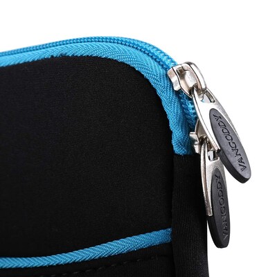 Vangoddy Neoprene Laptop Sleeve for 12" Laptop, Black/Blue