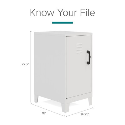 Space Solutions 27.5" Pearl White Storage Locker (25220)