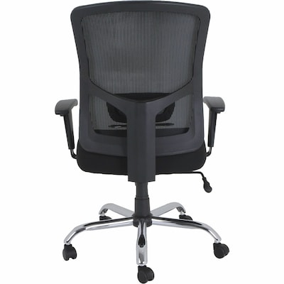 Lorell Ergonomic Fabric Managers Big & Tall Chair, 400 lb. Capacity, Black (LLR62625)