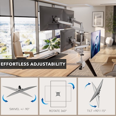 Mount-It! MI-63156 Quad Monitor Desk Mount