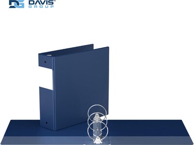 Davis Group Premium Economy 3" 3-Ring Non-View Binders, Royal Blue, 6/Pack (2314-92-06)