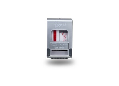 Aunt Flow Model E Pads and Tampons Sanitary Dispenser, Surface Mounted, 26.2 x 16.25, Chrome (AF-DISP-ESTR-1)