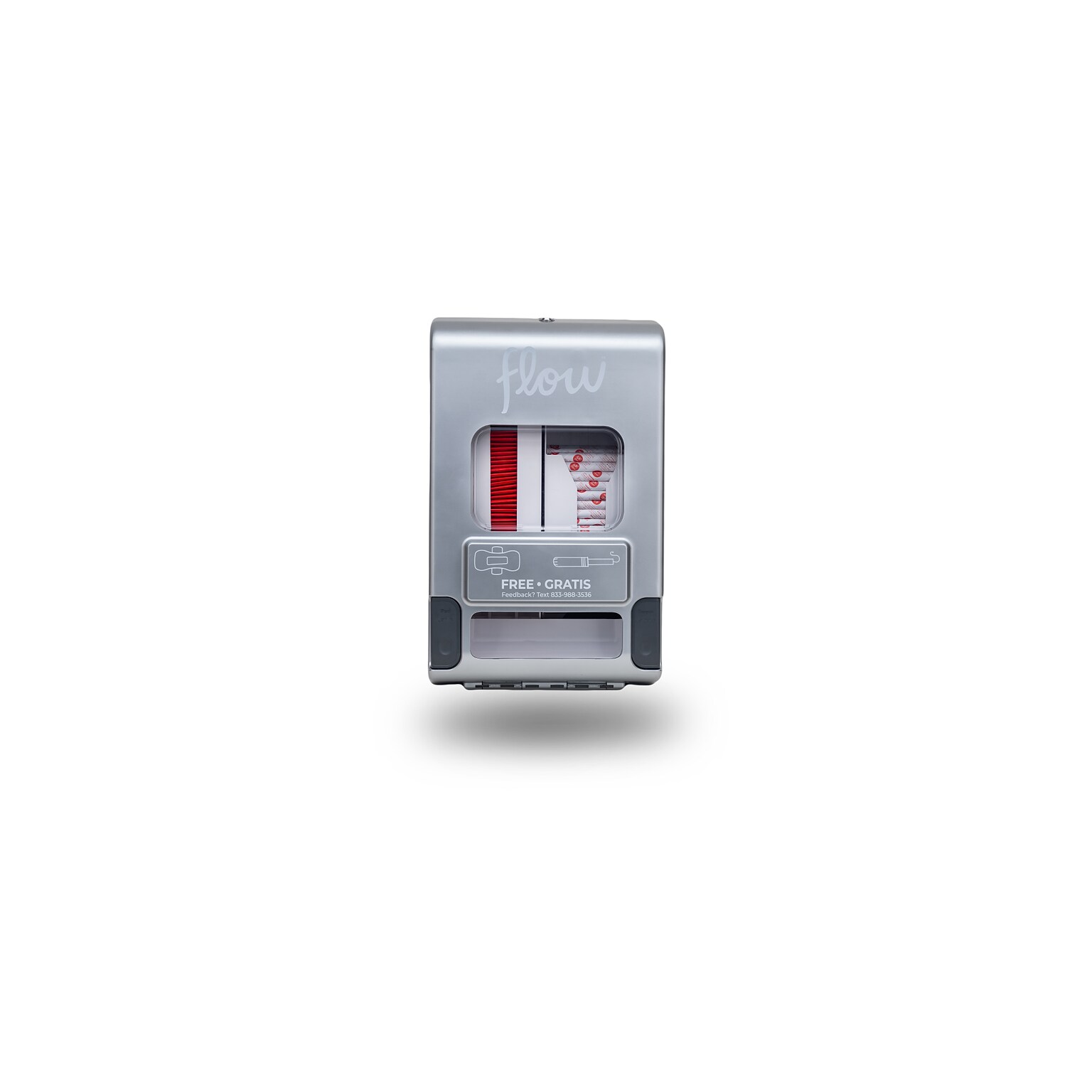 Aunt Flow Model E Pads and Tampons Sanitary Dispenser, Surface Mounted, 26.2 x 16.25, Chrome (AF-DISP-ESTR-1)