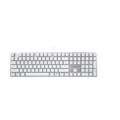 Cherry KC 200 MX Wired Mechanical Keyboard, White/Silver, G80-3950LHBUS-1