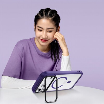 SaharaCase Raider Series MagSafe Phone Case for iPhone 17 Pro, Shock Absorbing, Purple Orchid (CP00982)